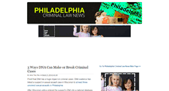 Desktop Screenshot of philadelphiacriminallawnews.com