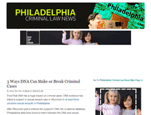 Tablet Screenshot of philadelphiacriminallawnews.com
